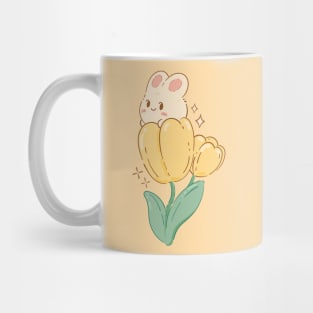 Flower Bun | Yellow Mug